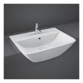 RAK Summit Semi Recessed Basin - 500mm Wide - 1 TH - Alpine White