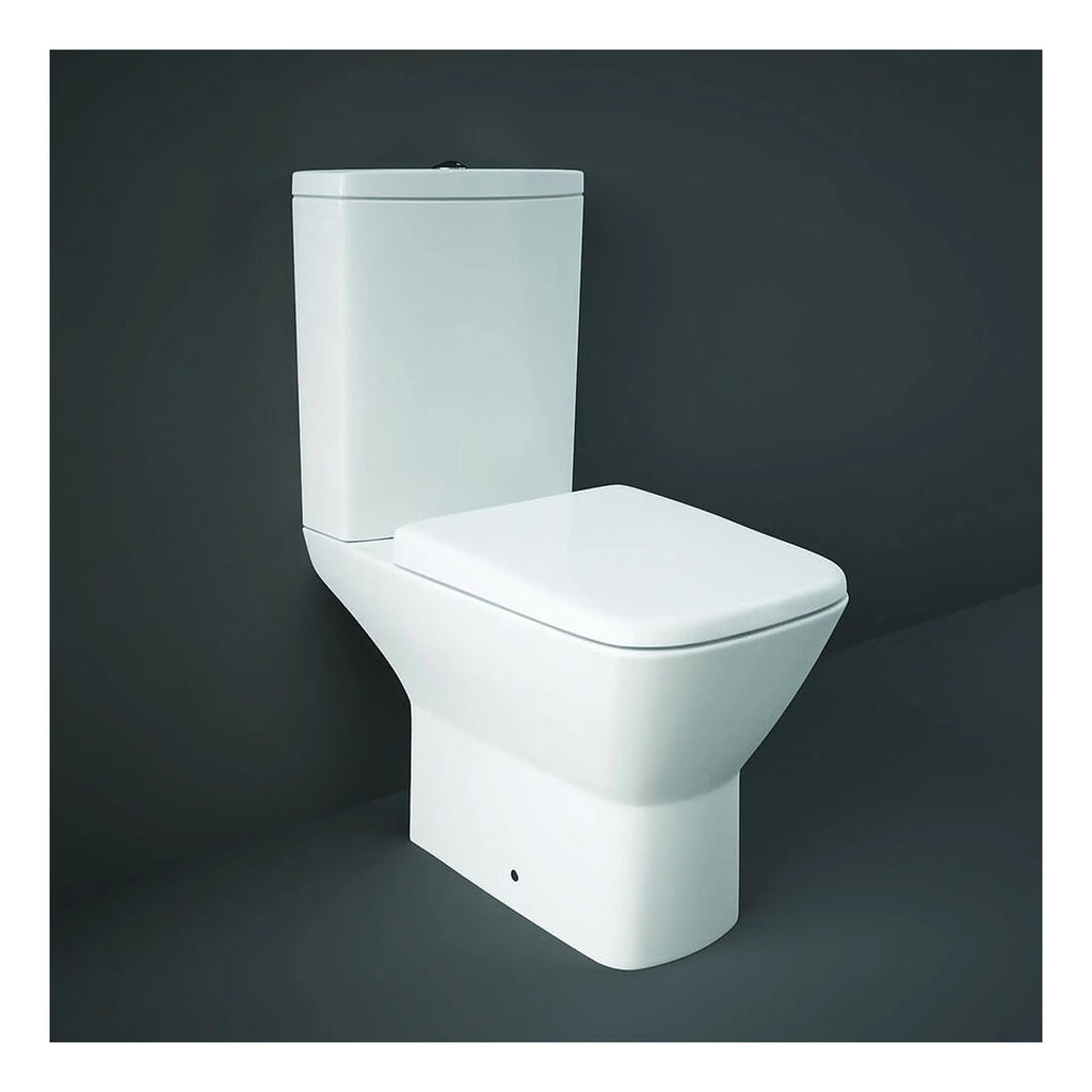 RAK Summit Close Coupled Toilet With Cistern And Soft Close Seat - White