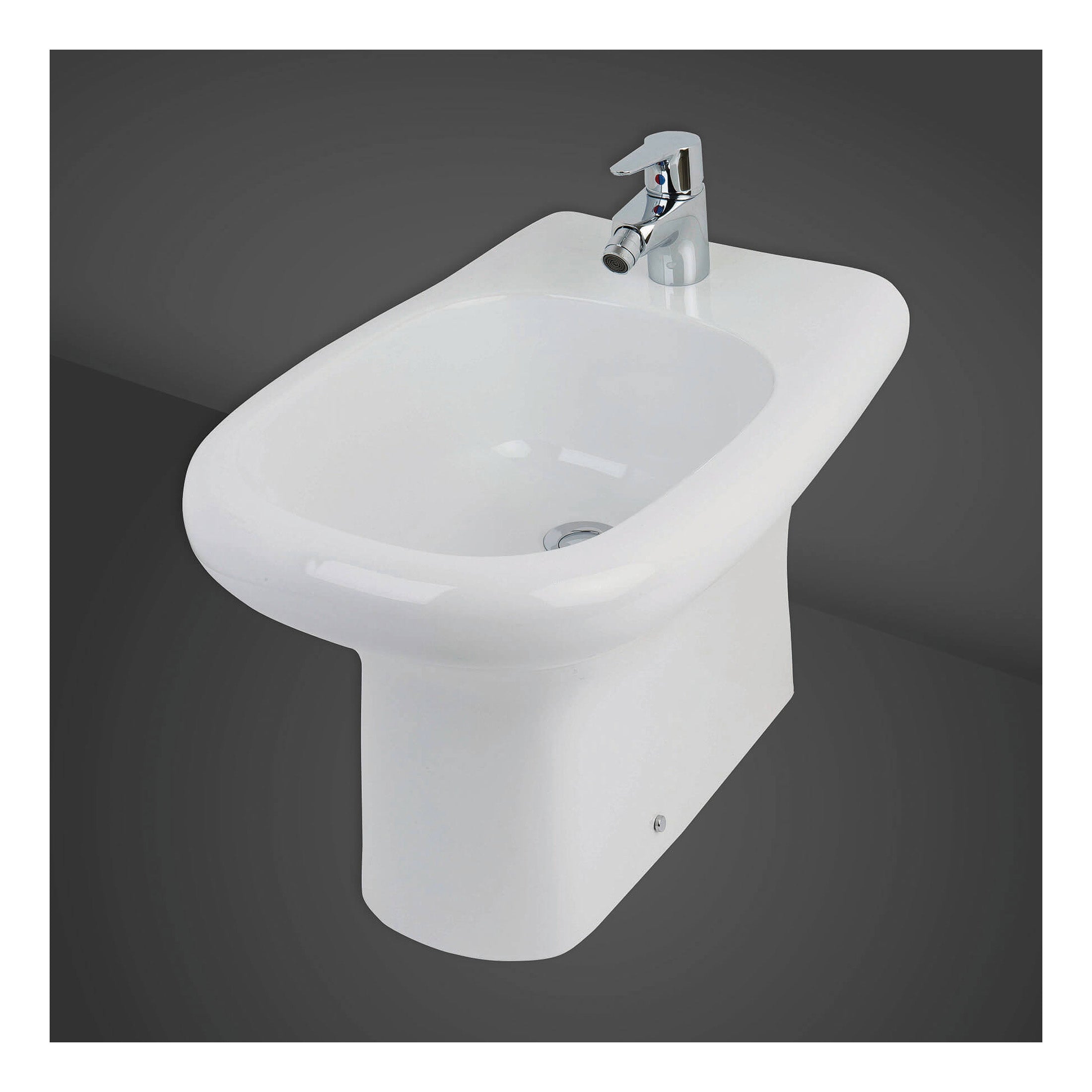 RAK Compact Back to Wall Bidet - 1 TH - Alpine White