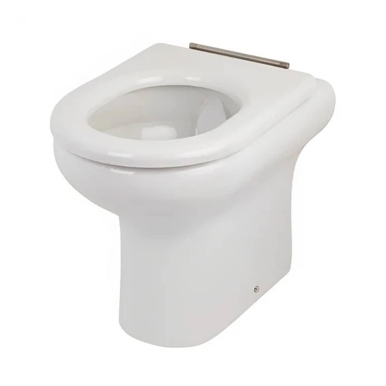 RAK Compact Special Needs Rimless Back to Wall Toilet With Ring Standard Seat - White
