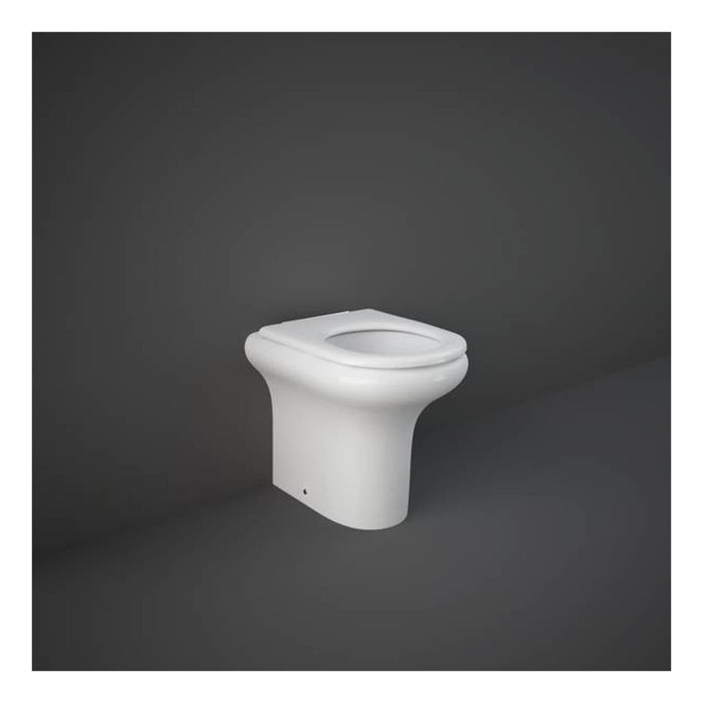 RAK Compact Special Needs Rimless Back to Wall Toilet With Soft Close Seat - White