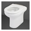 RAK Compact Comfort Height Rimless Back to Wall Toilet With Ring Standard Seat - White