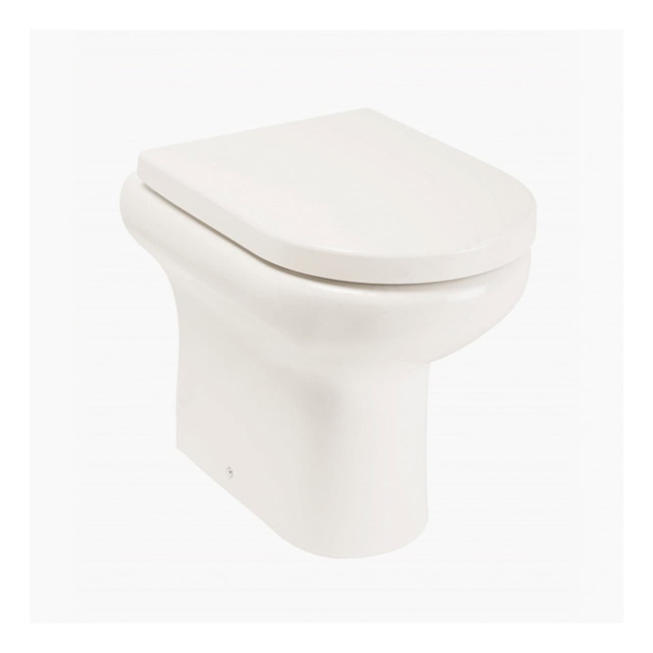 RAK Compact Comfort Height Rimless Back to Wall Toilet With Soft Close Seat - White