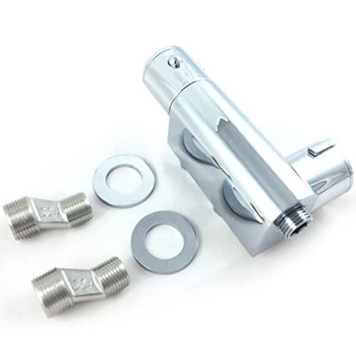BIDET DOUCHE SHATTAF SPRAY KIT & THERMOSTATIC VALVE TAP BATHROOM BRASS-12223