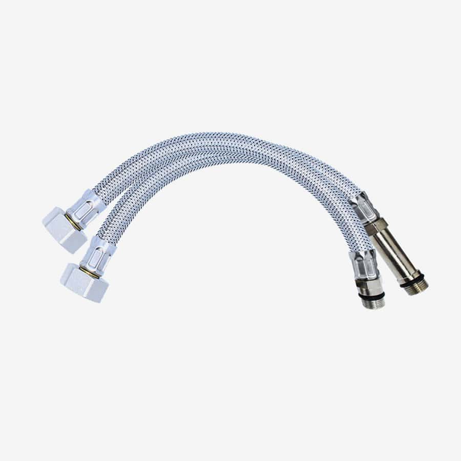 M12 X 1/2" Monobloc Pair - 300mm Long Flexible Hoses