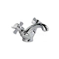 RAK Washington Solid Brass Traditional Cross Head Mono Mixer Bathroom Sink Basin Tap Chrome-0