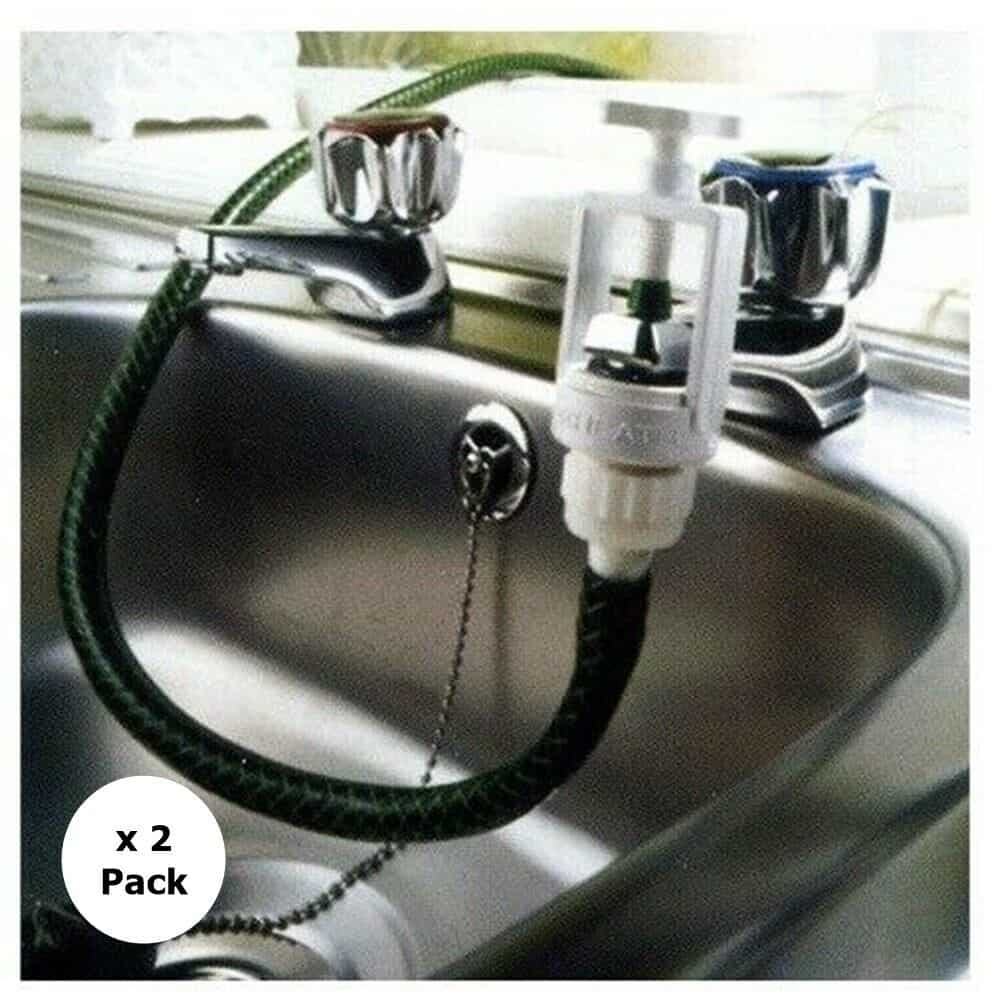 Foxheath Kitchen Sink Mixer Tap Connector Garden Hose Attachment 2 Pack-12190