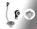 Kitchen Basket Strainer Waste & Plug Including Overflow-0