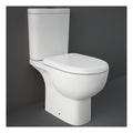 RAK Tonique Full Access Open Back Close Coupled Toilet With Cistern And Soft Close Seat - White
