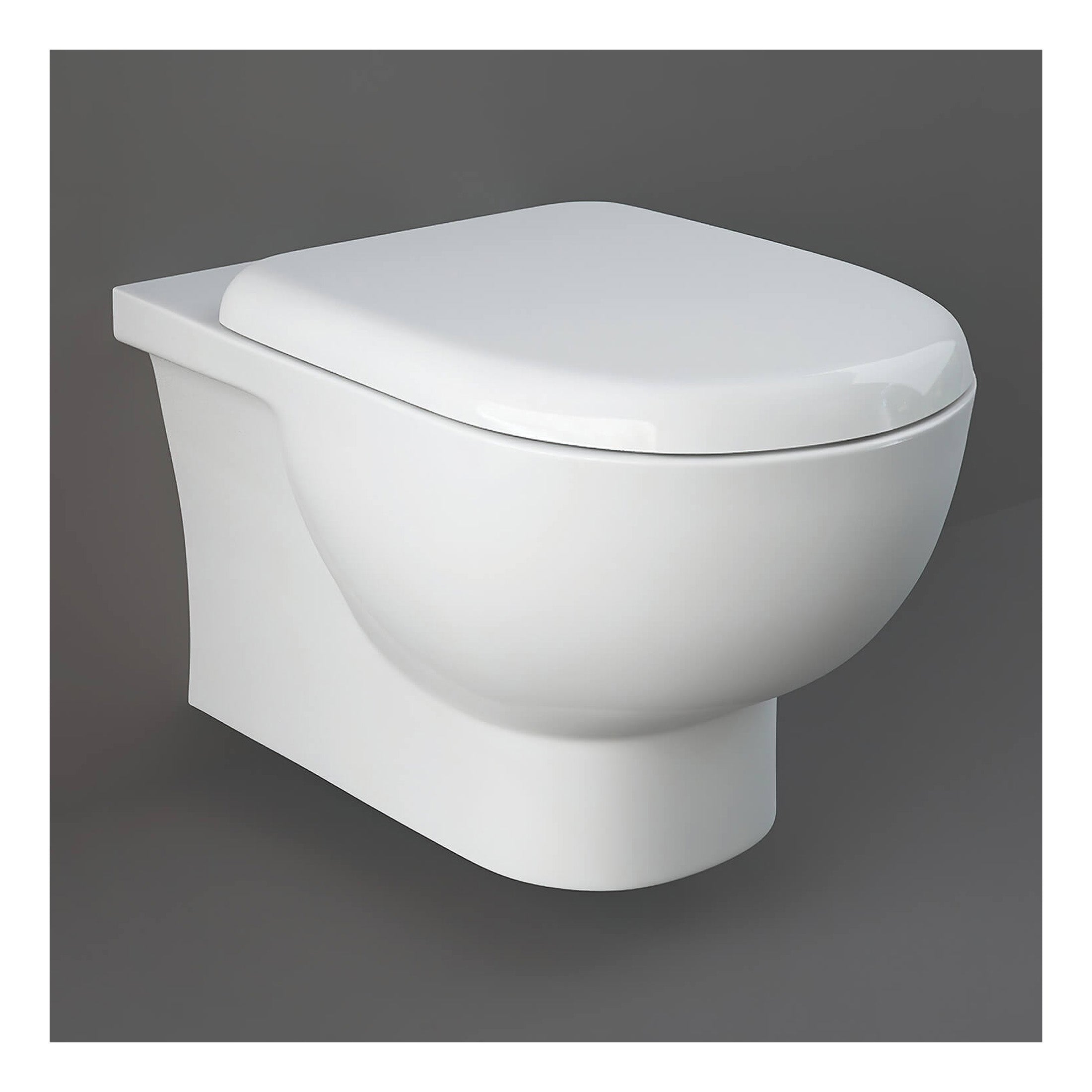 RAK Tonique Rimless Wall Hung Toilet With Soft Close Seat - White