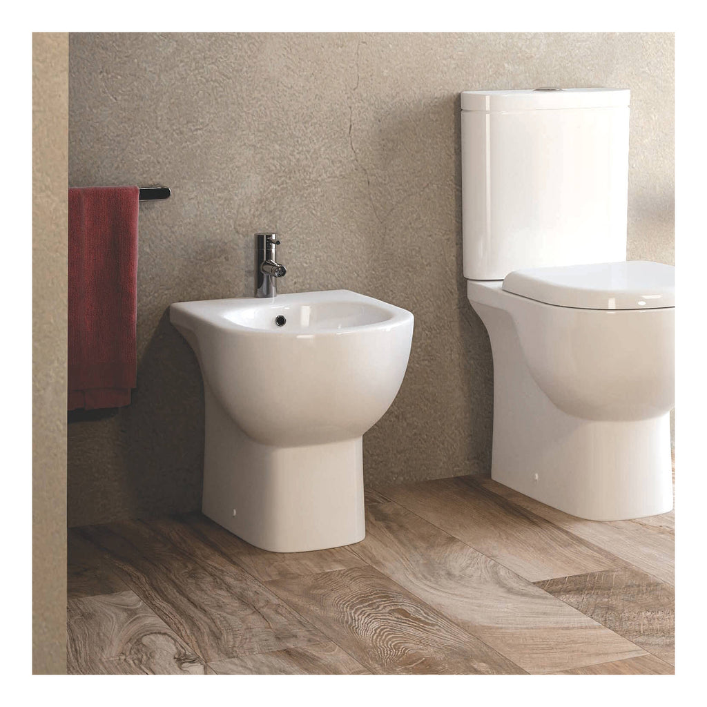 RAK Tonique Back to Wall Bidet - 1 TH - Alpine White