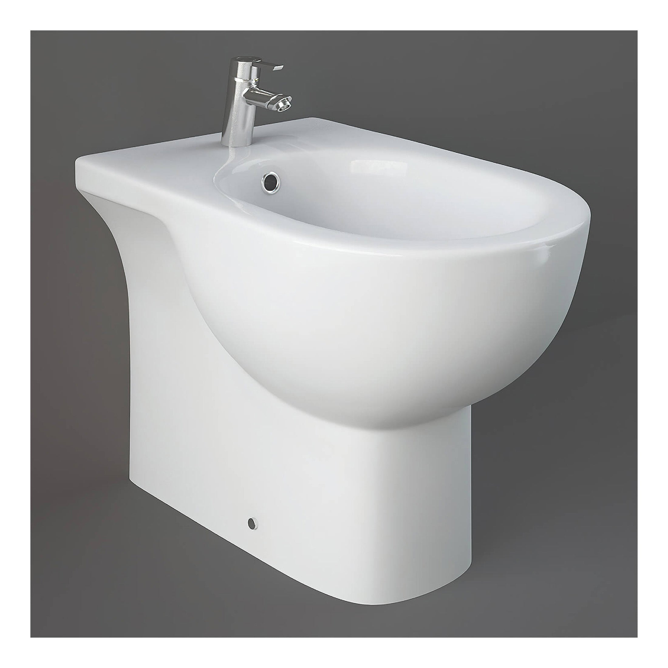 RAK Tonique Back to Wall Bidet - 1 TH - Alpine White
