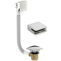 Square Overflow Exo Bathroom Bath Filler inc Click Clack Waste Autofil-0
