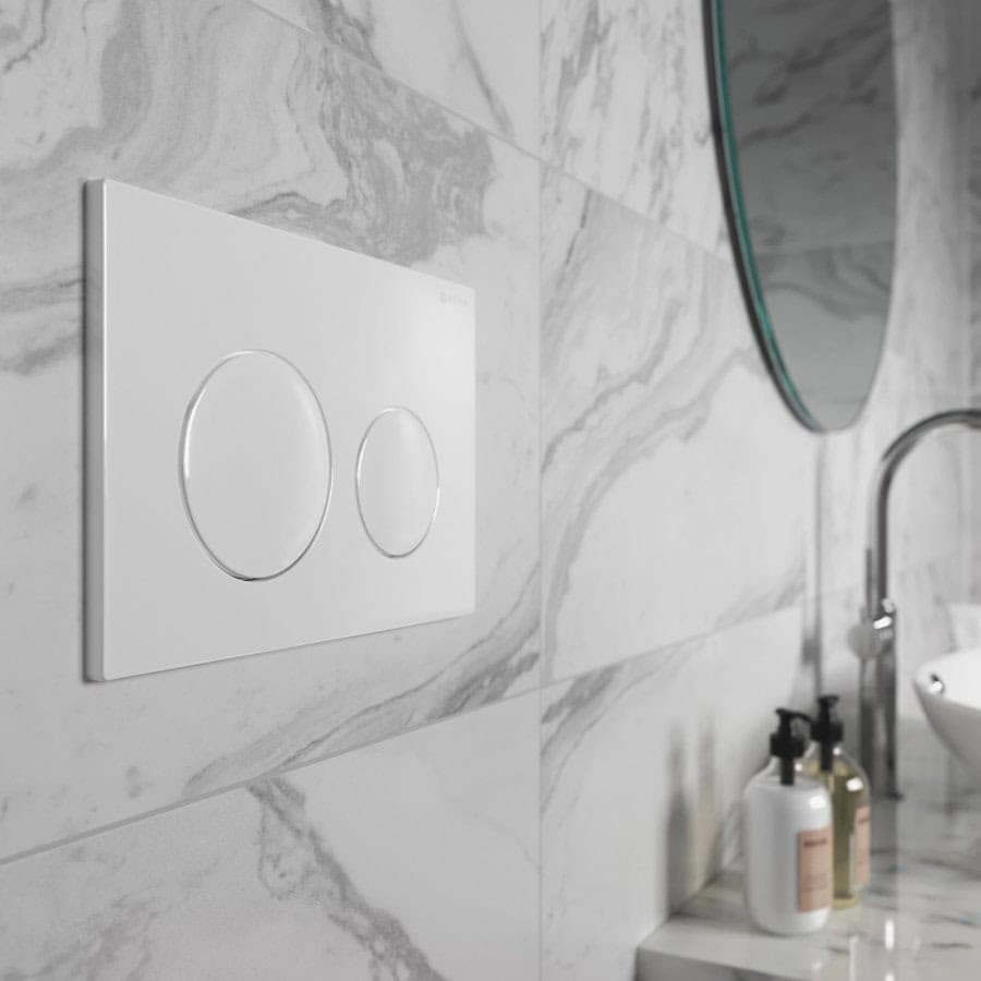 Skylo Ultra13 Gloss White Dual Flush Plate