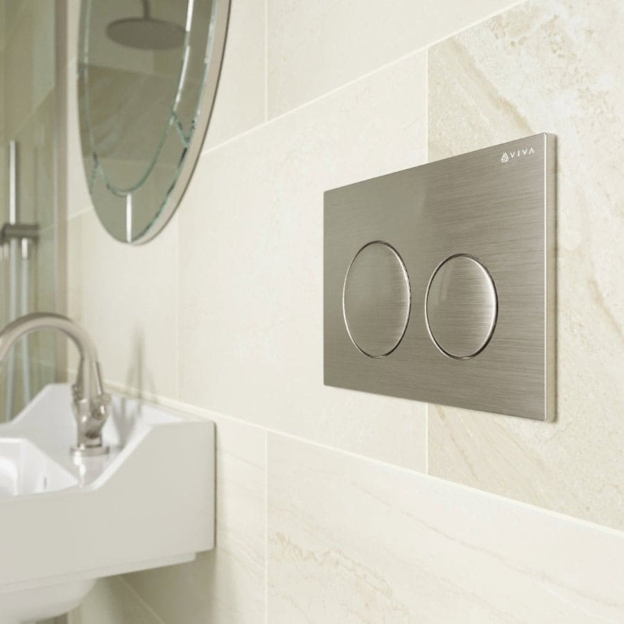 Skylo Ultra15 Brushed Nickel Dual Flush Plate