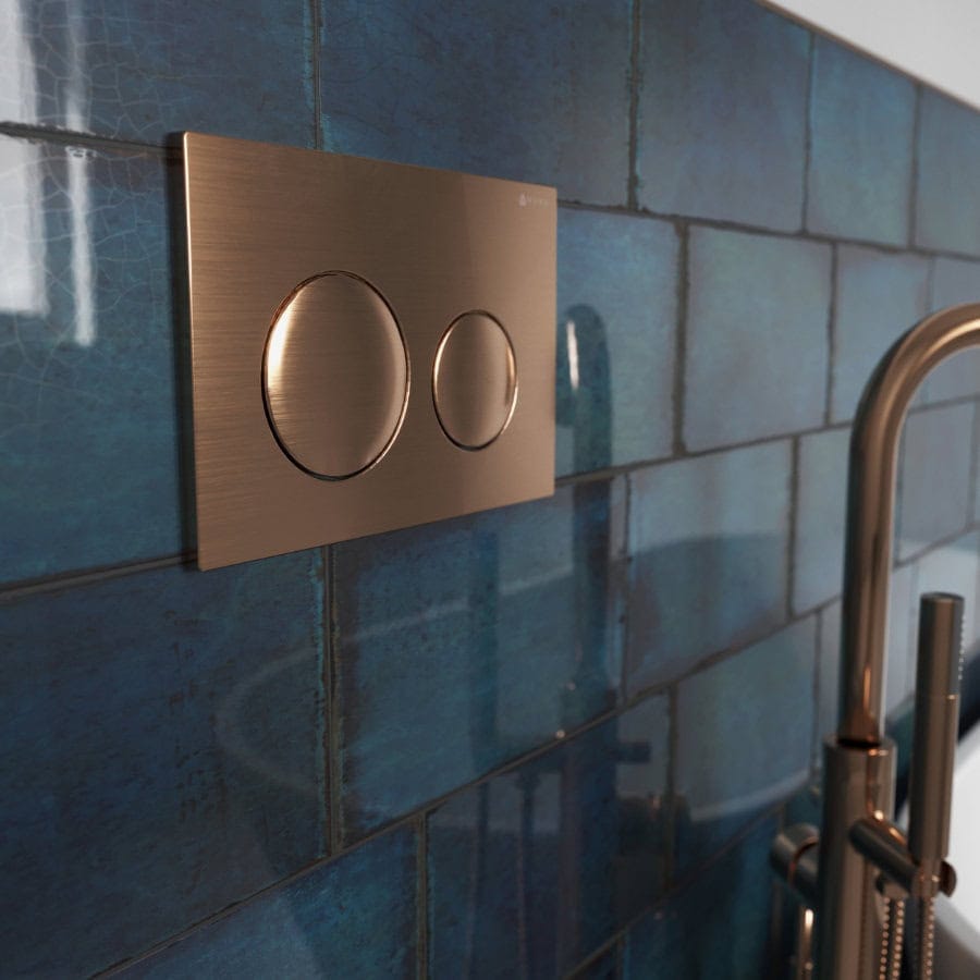 Skylo Ultra16 Brushed Copper Dual Flush Plate