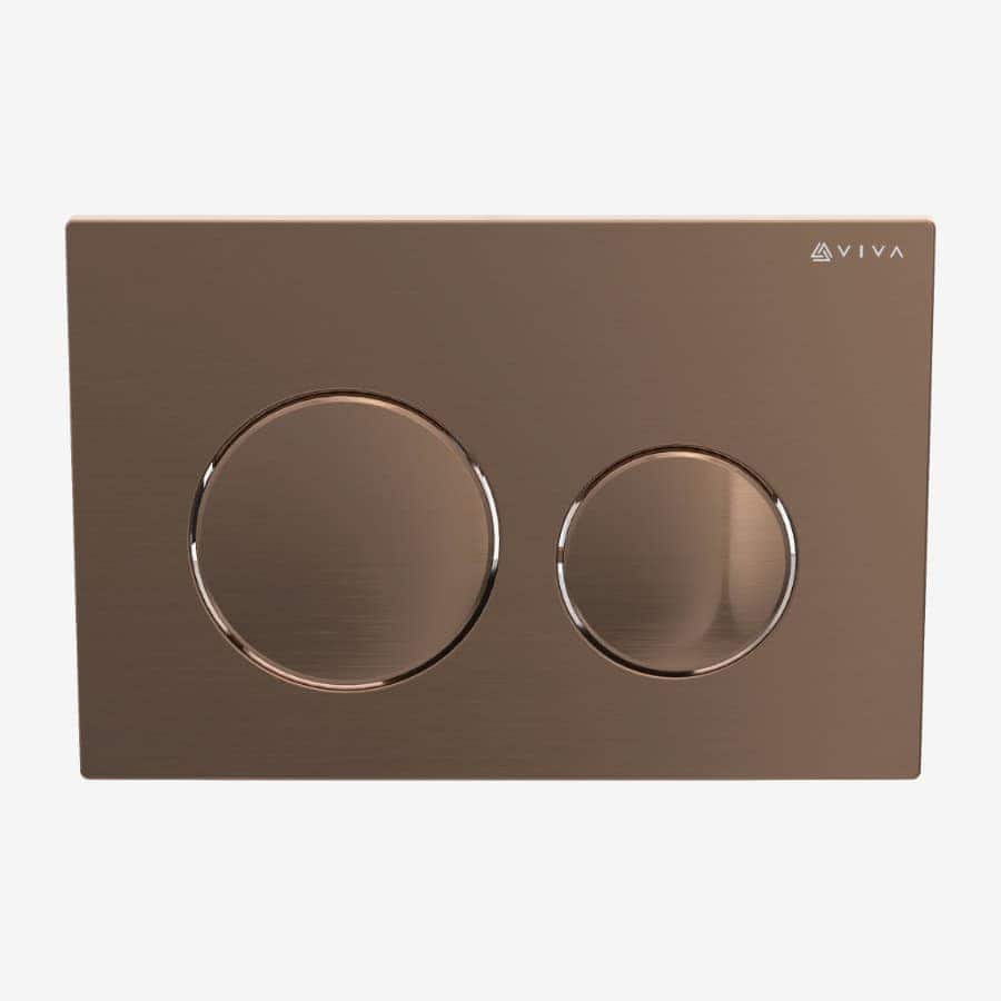 Skylo Ultra16 Brushed Copper Dual Flush Plate