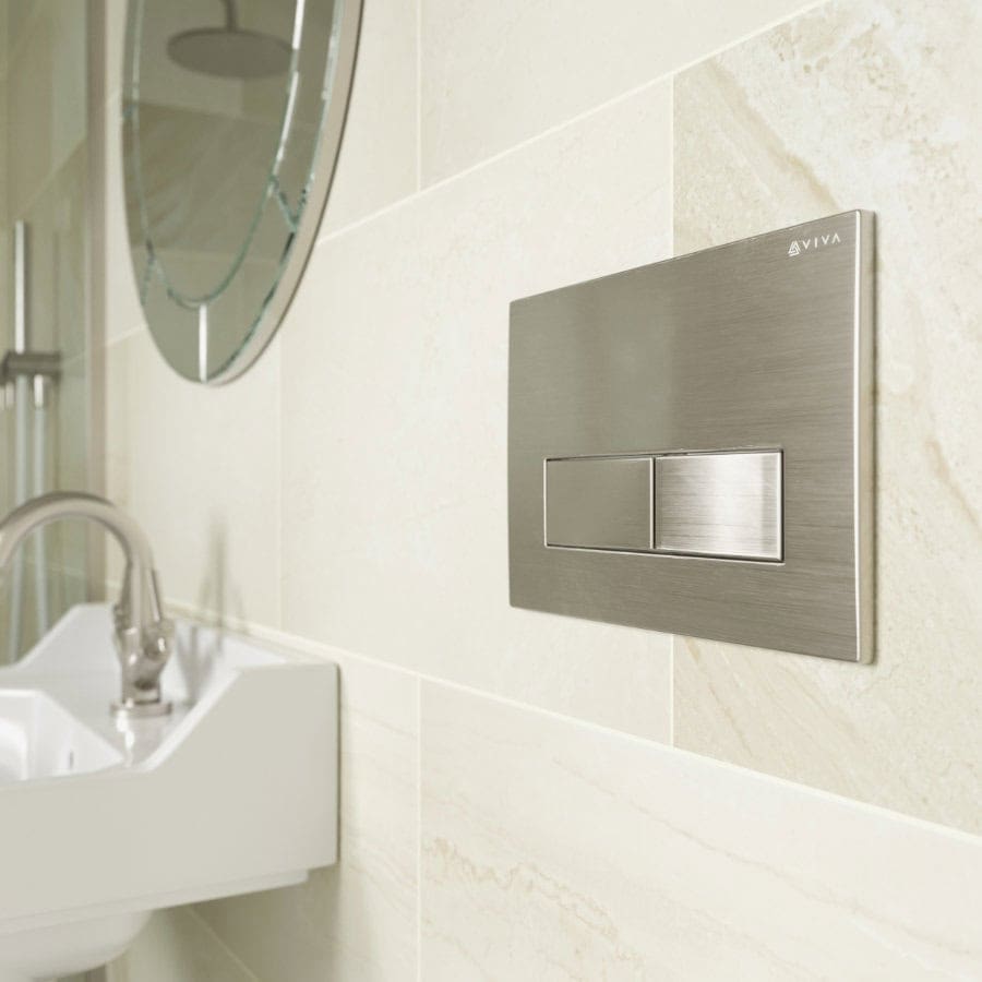 Skylo Ultra25 Brushed Nickel Dual Flush Plate