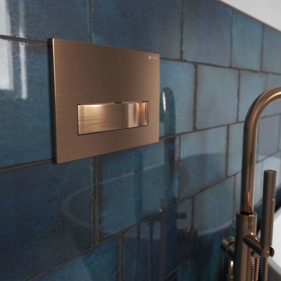 Skylo Ultra26 Brushed Copper Dual Flush Plate