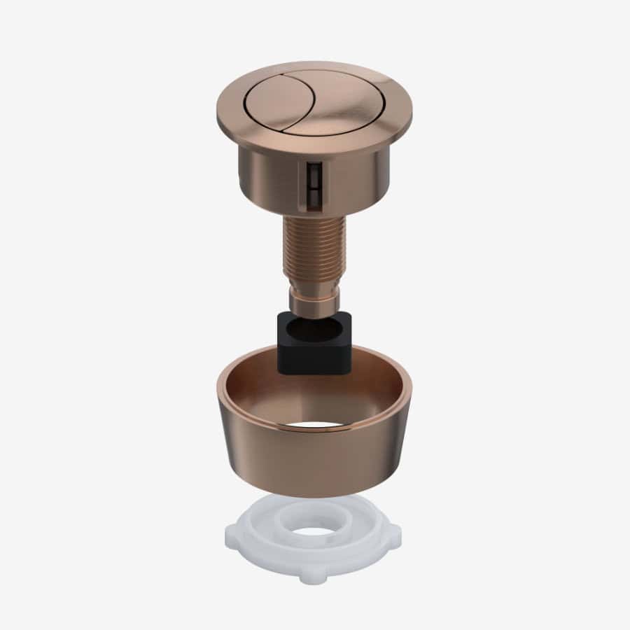 Brushed Copper Uni-Button