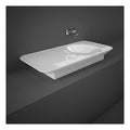 RAK Valet Left Ledge Wall Hung Basin - 1120mm Wide - 0 TH - Gloss White