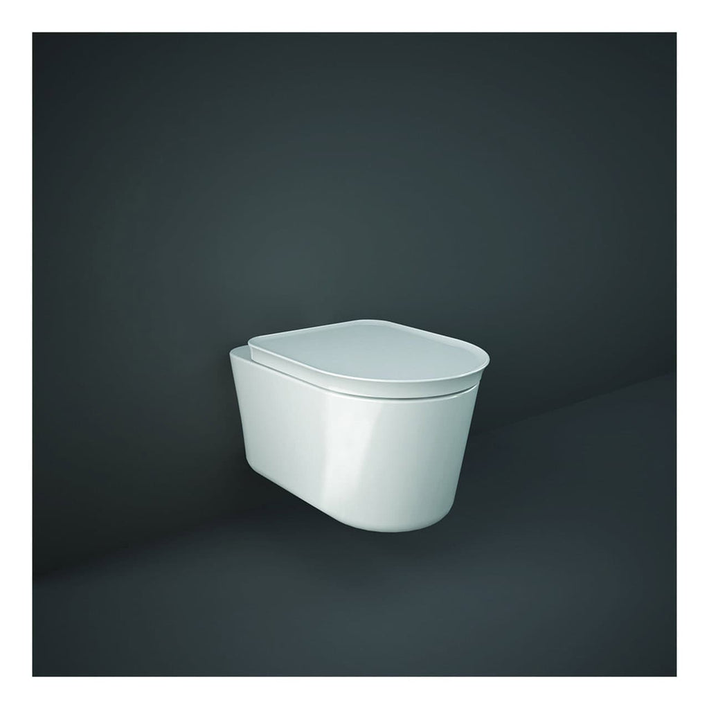 RAK Valet Rimless Wall Hung Toilet With Soft Close Seat - Gloss White
