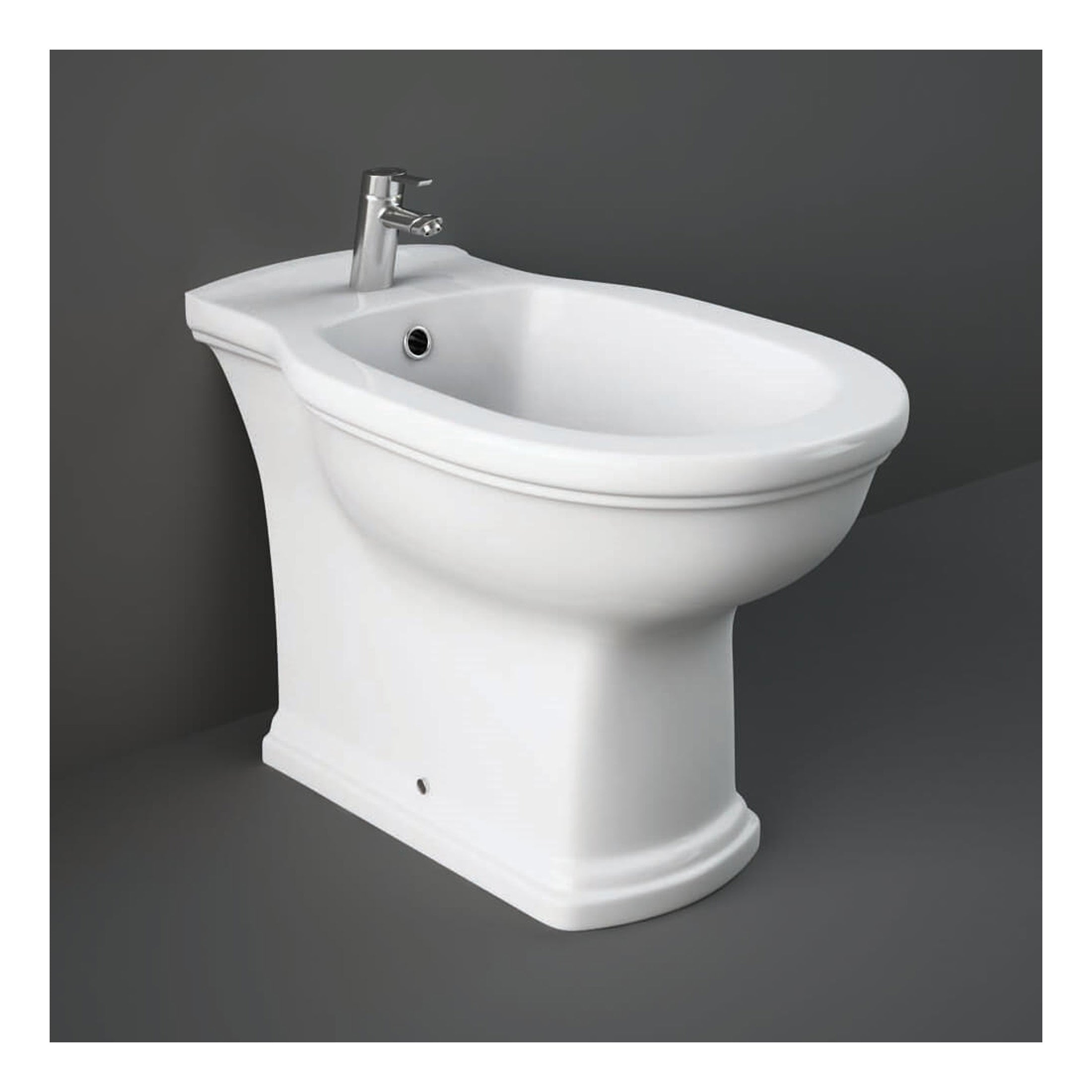 RAK Washington Back To Wall Bidet - 360mm Wide - 1 TH - Alpine White