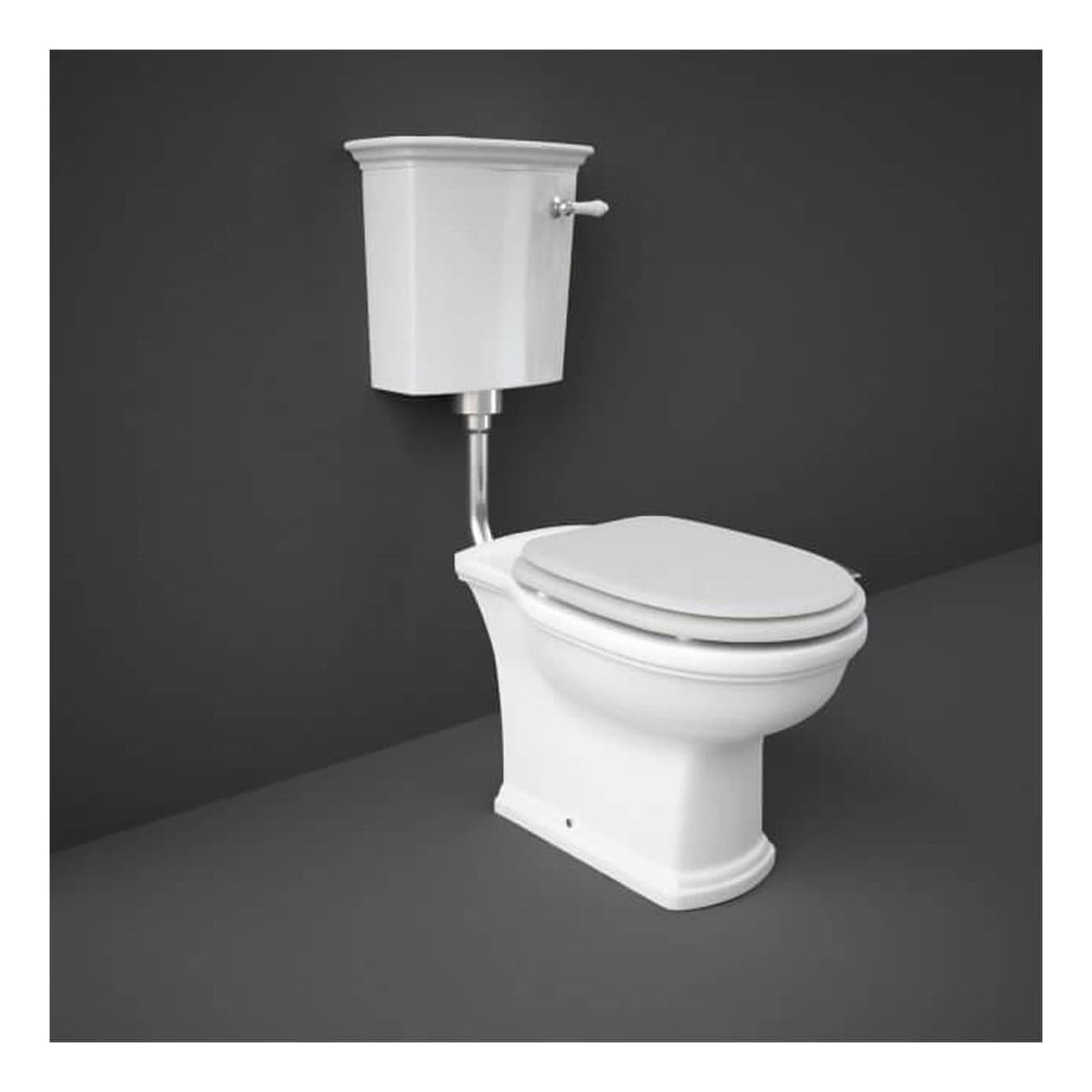 RAK Washington Low Level Toilet With Cistern And Soft Close Seat - White