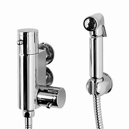 BIDET DOUCHE SHATTAF SPRAY KIT & THERMOSTATIC VALVE TAP BATHROOM BRASS-12232