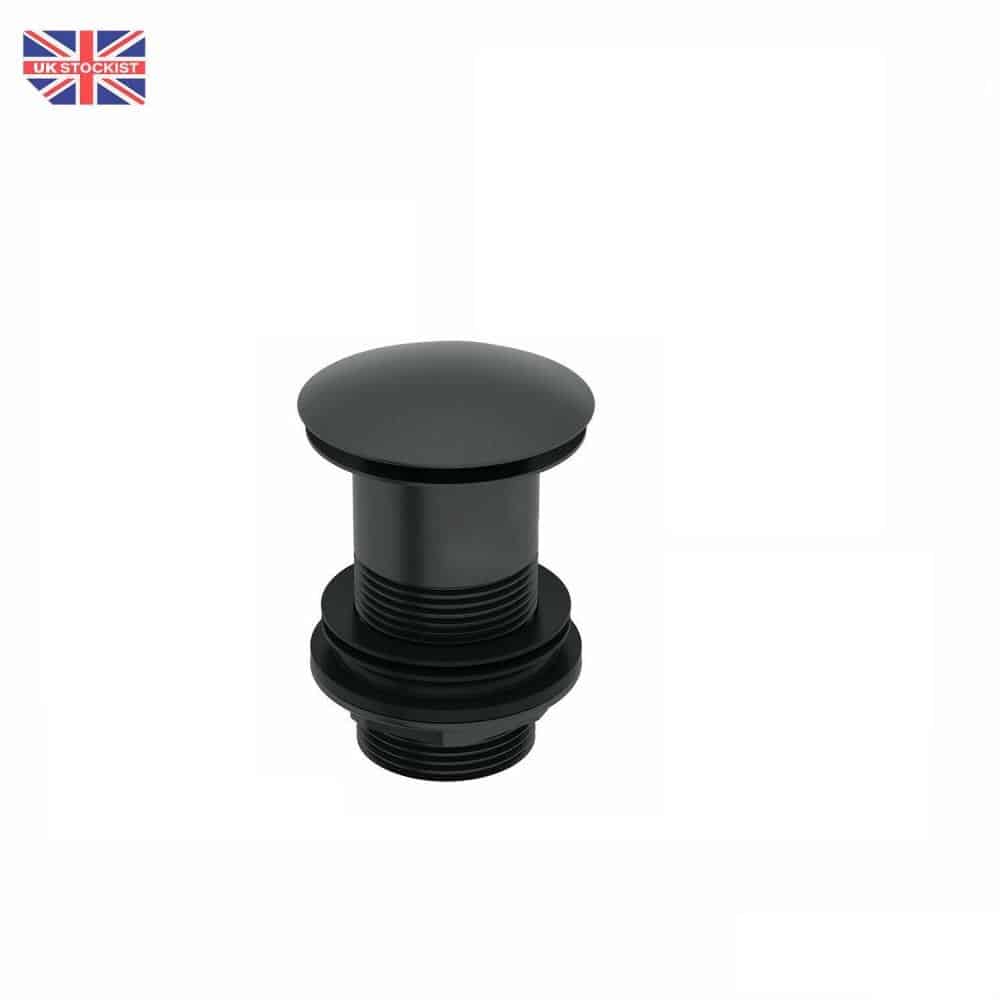Modern Black Basin/Sink Bottle Trap & Unslotted Full Cover Clicker Basin Waste-9486