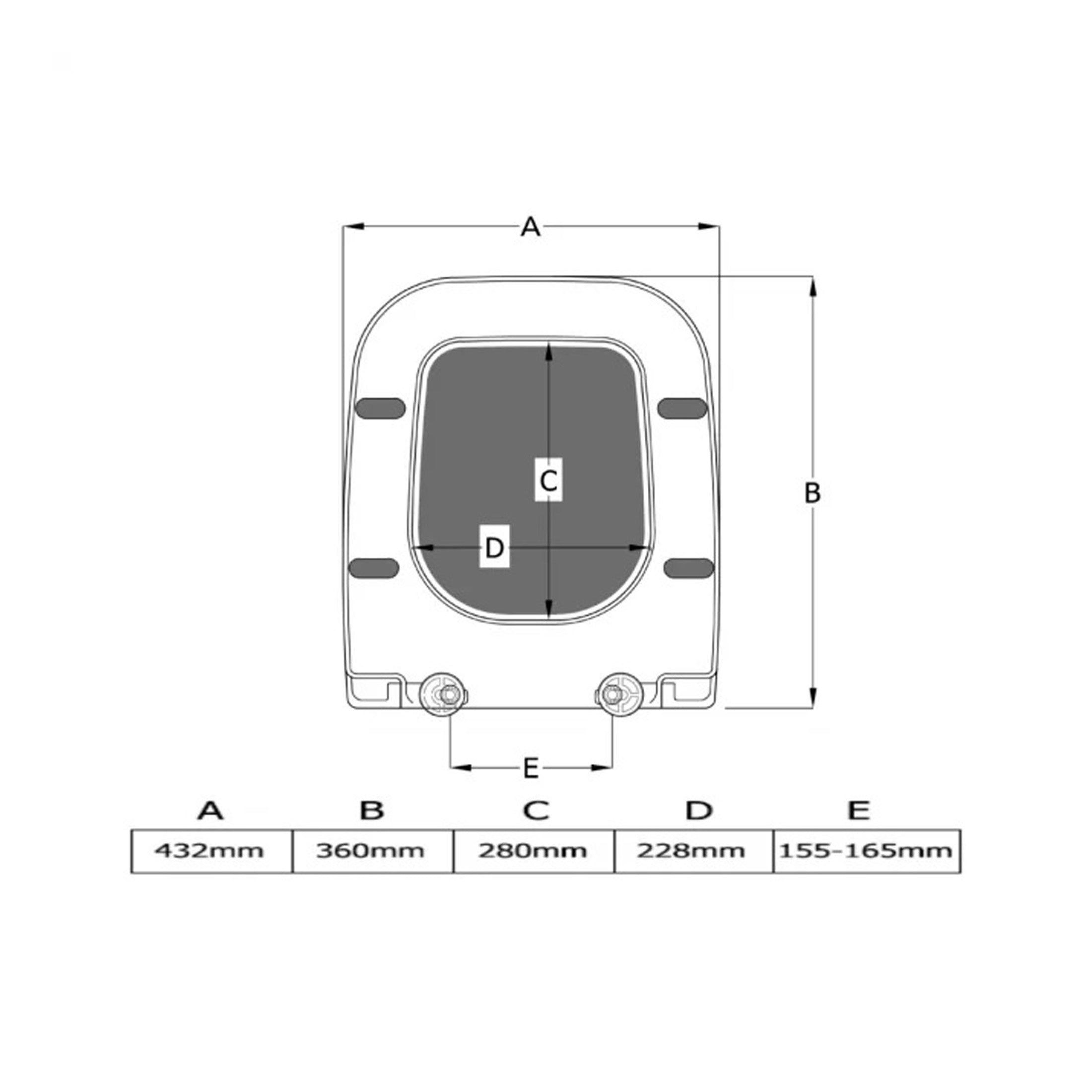 RAK Origin 62 Deluxe Quick Release Soft Close Toilet Seat - Alpine White
