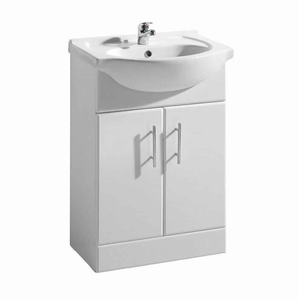 550mm Vanity Basin Sink Unit Cabinet & 500 Back To Wall WC Pan-12515