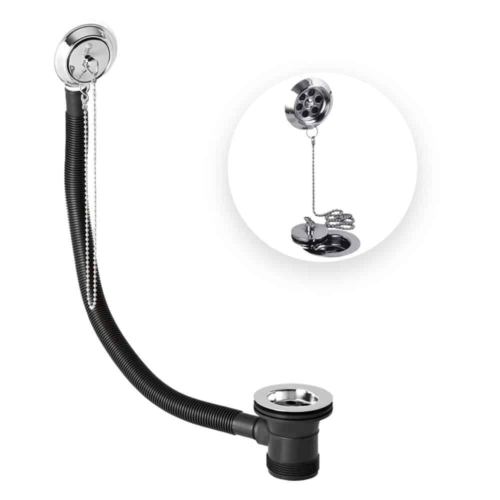 Sterling Traditional Bath Filler Mixer & Basin Tap Pack Inc. Retainer Bath Waste - Chrome-13410