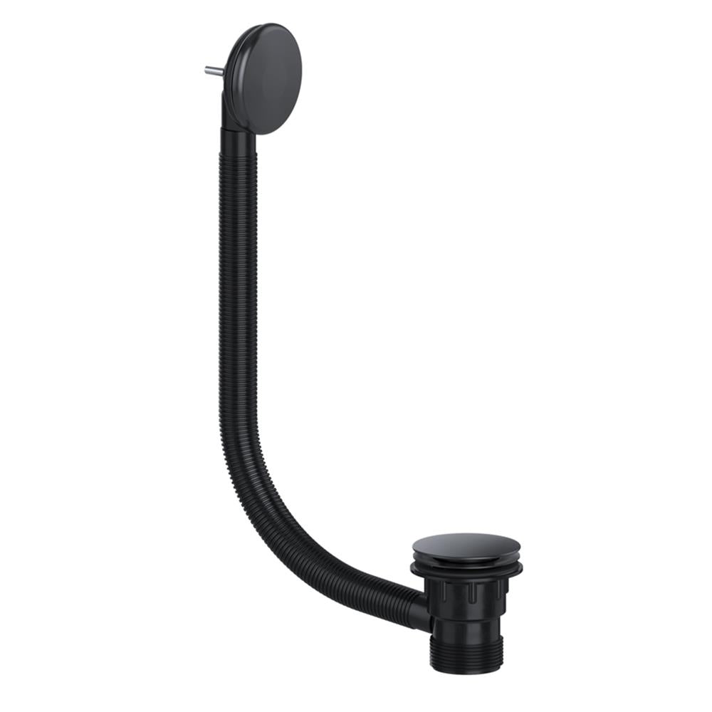 Moss & Britten Bathroom Bath Clicker Waste Matt Black-0