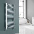 1200mm x 600mm Chrome Heated Towel Warmer Ladder Rail -0