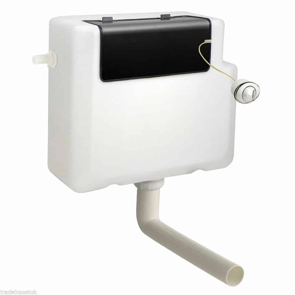 Front & Top Access Dual Flush Concealed WC Cistern - with Large Flush Plate-10547