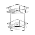 Chrome Double Shower Corner Caddy Basket