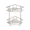 Stainless Steel Double Shower Corner Caddy Basket