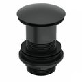 Black Full Cover Unslotted Basin Waste