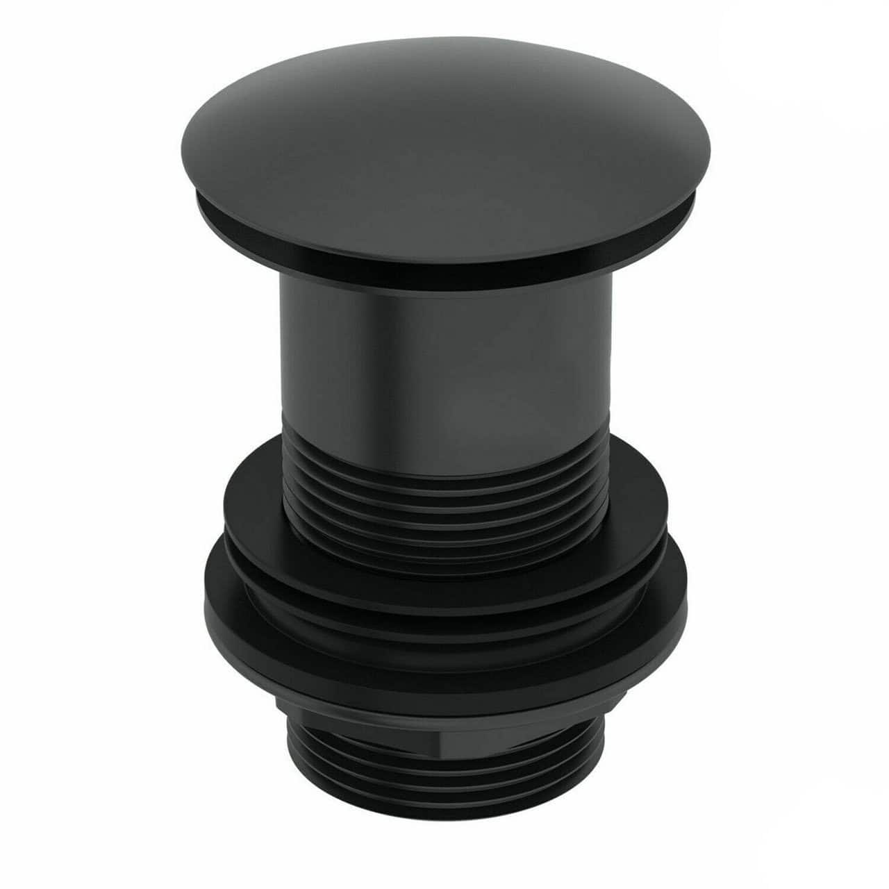 Black Full Cover Unslotted Basin Waste