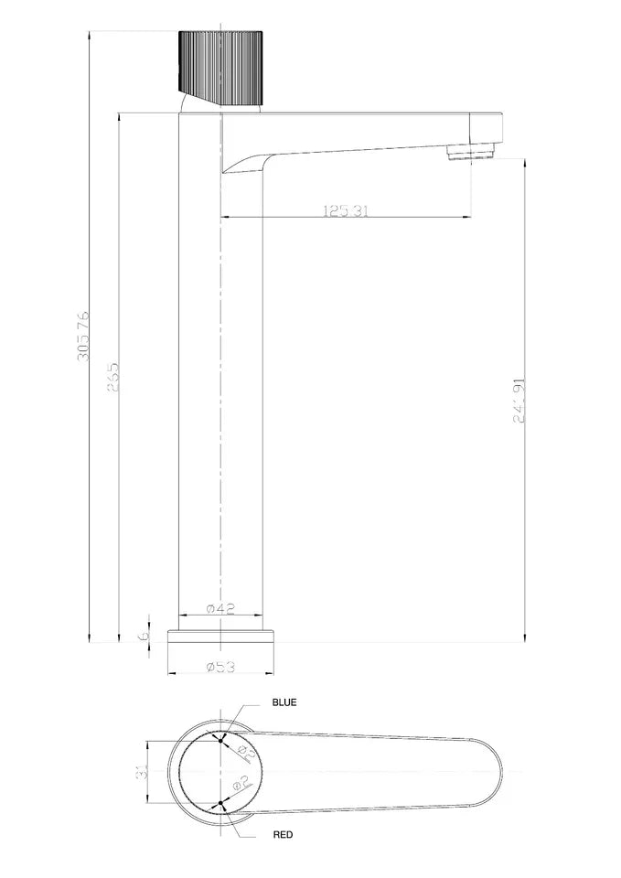 Opulent Tall Mono Basin Mixer Tap