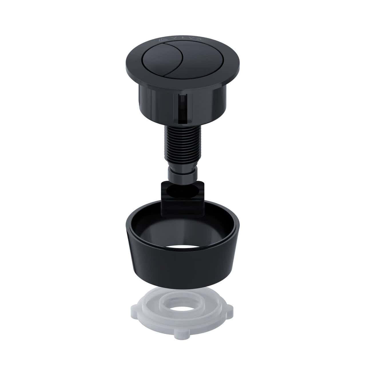 Viva Black Uni Button For Cable Operated Cisterns